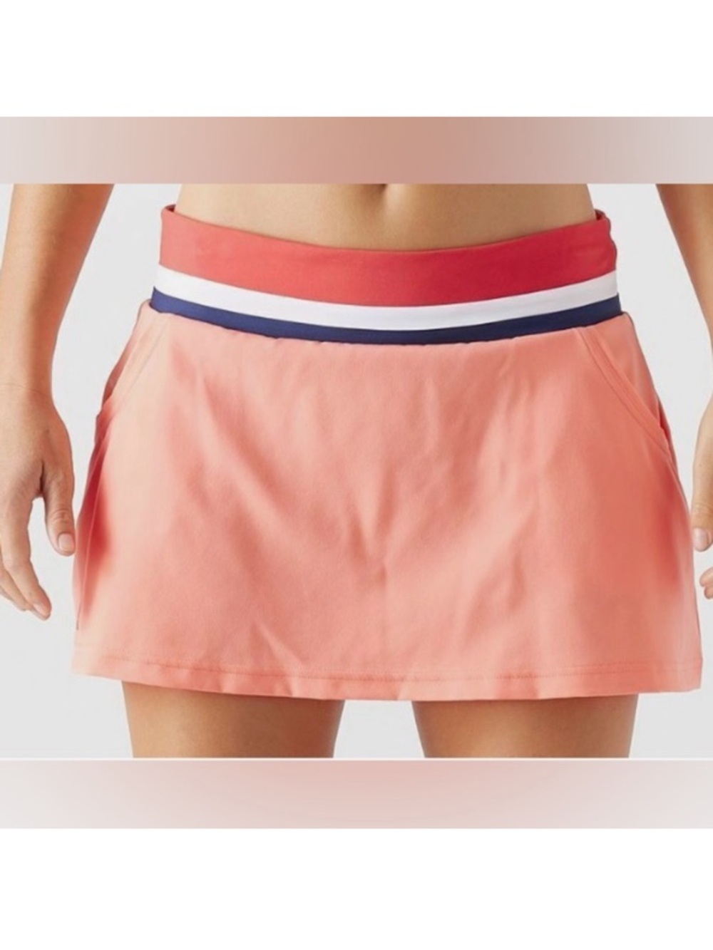 Adidas Women’s Club Tennis Skort Skirt Chalk Coral